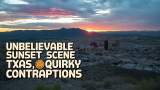 Unbelievable Sunset Scene in El Paso Texas 😍🌇 | Beautiful Sky Colors | Quirky Contraptions