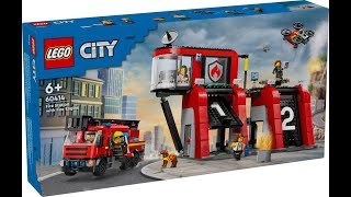 LEGO City Fire Station with Fire Truck 60414 1/2