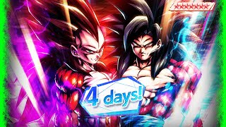 EPITOME OF PRIMAL SAIYAN POWER! TAG 4s REVISITED 4 DAYS BEFORE FEST! | Dragon Ball Legends