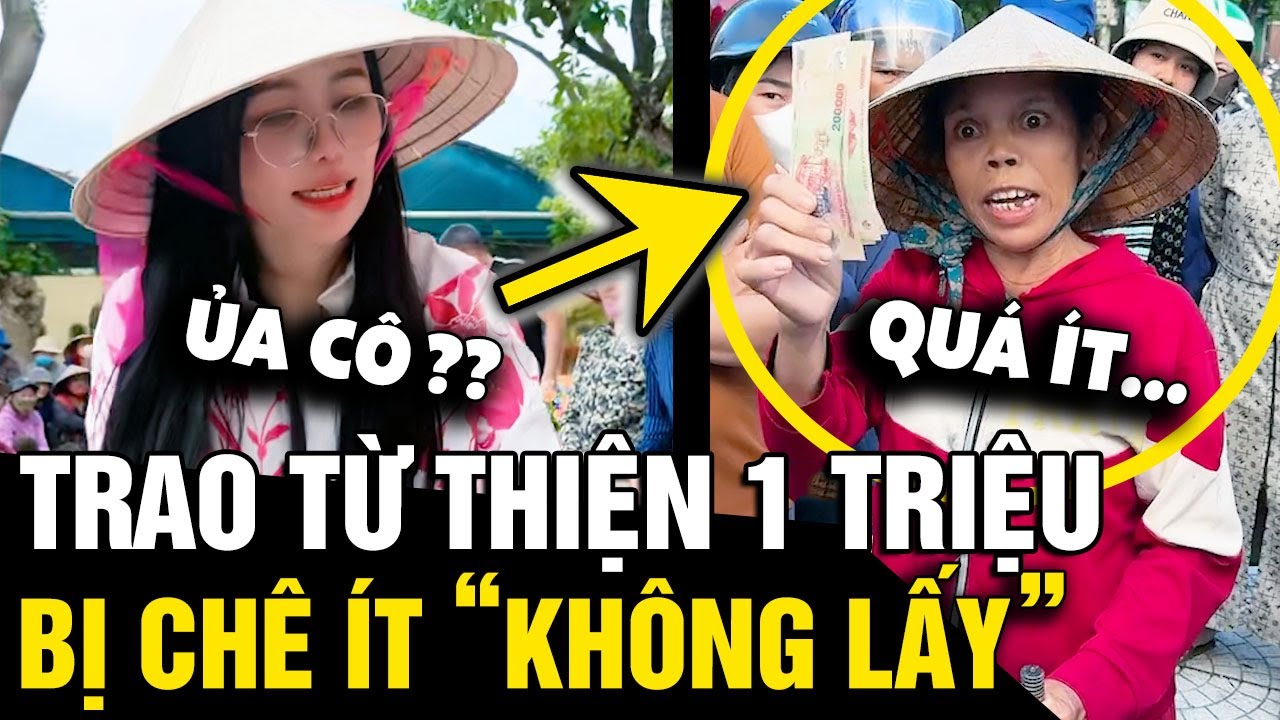 Trao tiền từ thiện bị NGƯỜI NHẬN CHÊ ÍT và trả lại, MAILISA có cách xử lý nể phục | Tin Nhanh 3 Phút