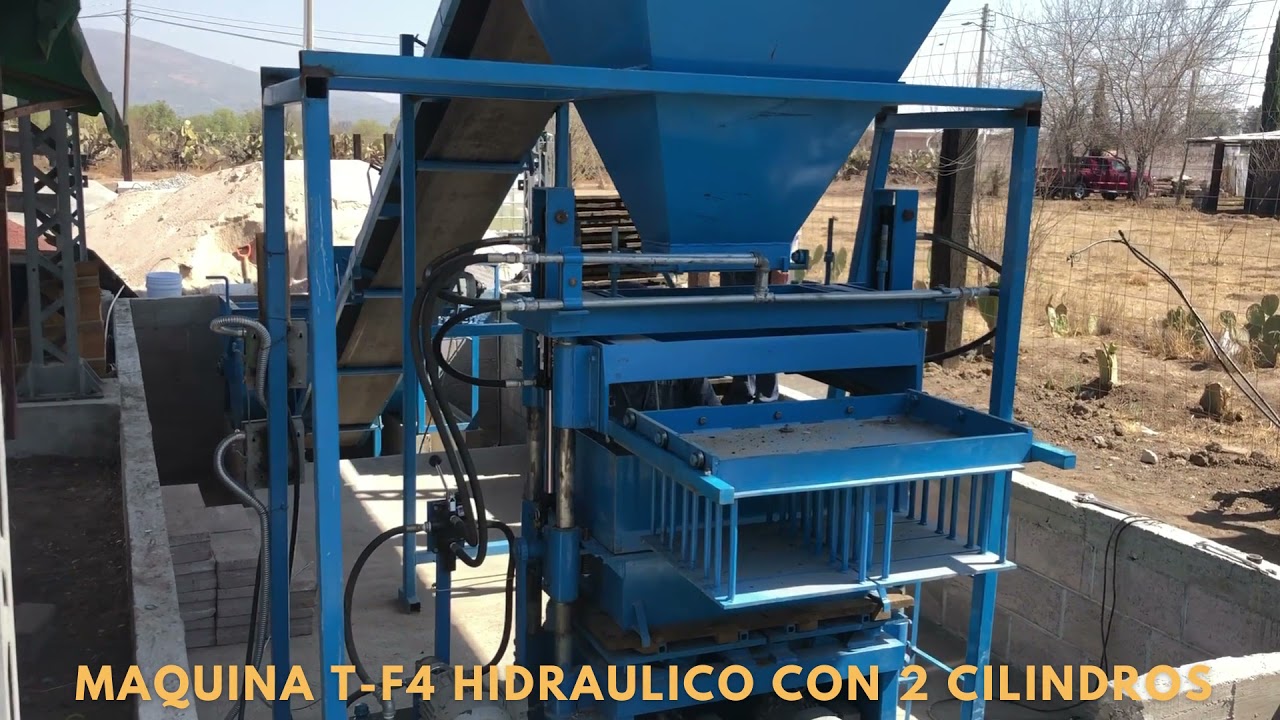 MAQUINA BLOCKERA HIDRAULICA CON 2 CILINDROS TEPOZMACHINE