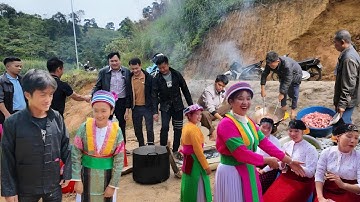 Đại Tiệc | Cỗ Cưới Dân Tộc Mông M.ổ 4 Lợn Bản Lông Dài 30 Gà 45 Mâm Toàn Gái Xinh Cả Bản Vui Như Hội