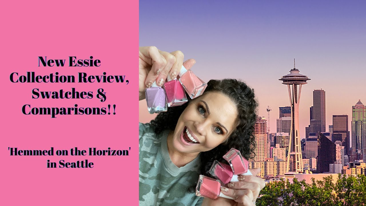 New Essie Gel Couture Hemmed on the Horizon Collection review in Seattle