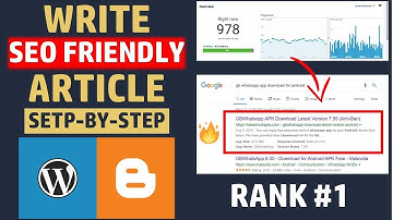 How to Write SEO FRIENDLY ARTICLE on Wordpress in 2020