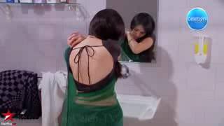 Shrenu Parikh Sexiest Saree Drop Wet Navel scene