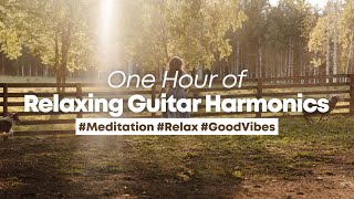 One Hour of Relaxing Acoustic Guitar Harmonics Music (for Meditation & Relaxation)