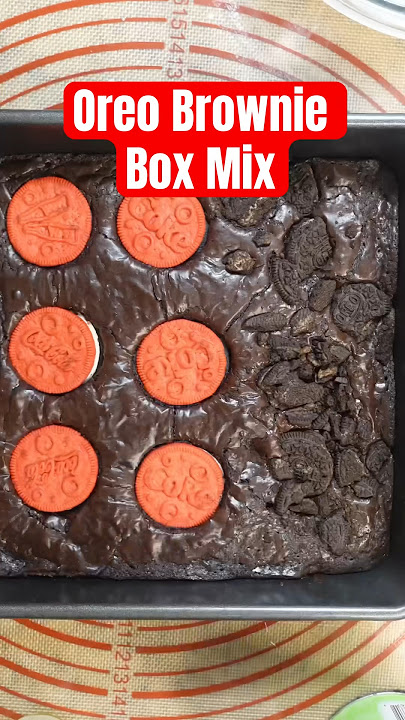 Trying the Oreo Brownie Mix #oreo #brownie #brownies #oreobrownies #snack #baking #foodreview #oreos