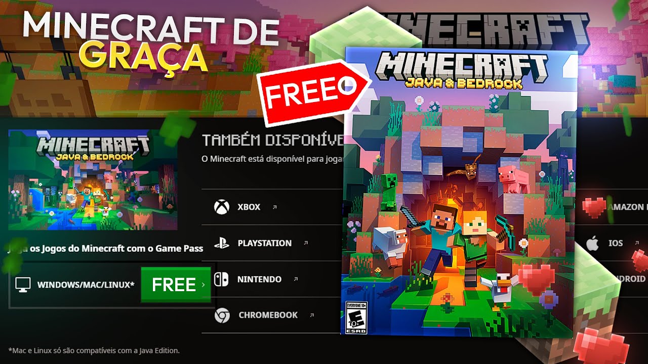 Minecraft Jogo Completo Para PC / Mac [Java Edition]