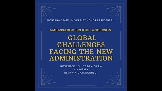 Ambassador Brooke Anderson on Global Challenges Facing the New Administration