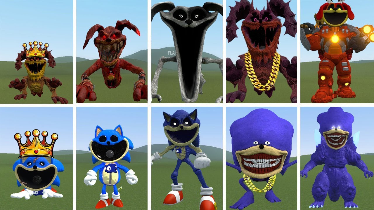 I DISCOVERED NEW EVOLUTIONS OF SPEED KING SONIC VS ALL EVOLUTIONS KING POPPY DOGDAY IN GARRY'S MOD