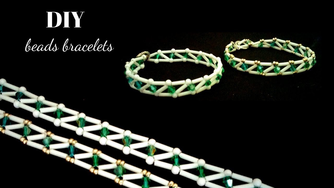 Bugle bead bracelets DIY Beaded bracelets Beading tutorials