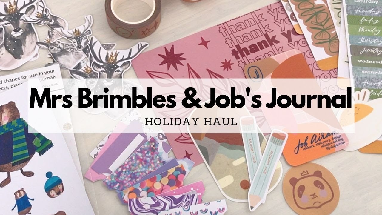 Mrs Brimbles and Jobs Journal Holiday Stationery Haul 