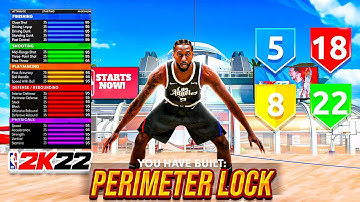 *NEW* BEST PERIMETER LOCKDOWN BUILD is a DEMIGOD in NBA 2K22! *INSANE* Best Build + Badges! NBA2K22
