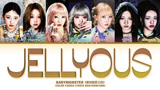 (AI COVER) BABYMONSTER (베이비몬스터) jellyous Lyrics (Color Coded Lyrics)