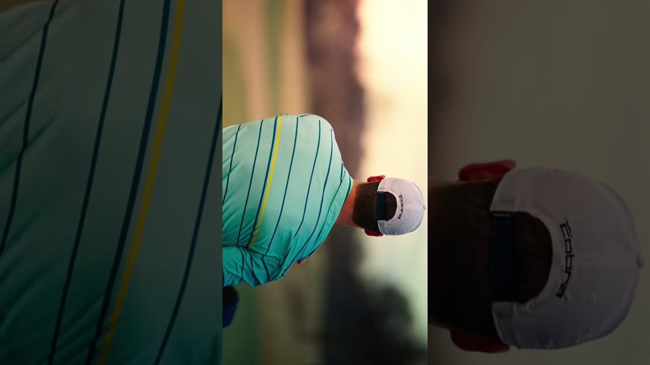 A CINEMATIC golf scene 