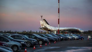 Crisis creativity: Lithuania transforms airport into drive-in cinema