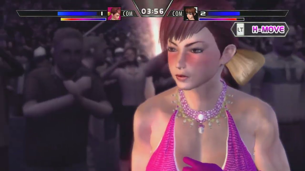 Rumble Roses XX Great Khan Vs Black Belt Demon PHM Match