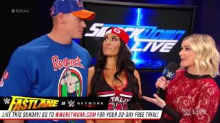 Wwe Smackdown Live John Cena,Nikki Bella & James Ellsworth Backstage Segment 280217