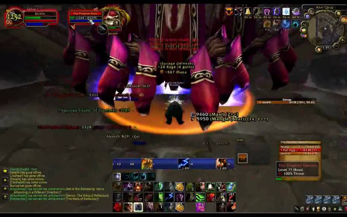 Jocar vs. Prophet Skeram (Feral Druid solo AQ40)