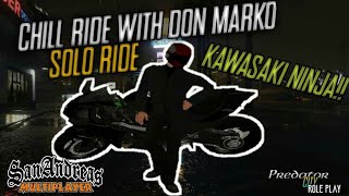 Chill Ride With My new [Kawasaki Ninja] GTA SAMP ł PREDATOR CITY ROLEPLAY