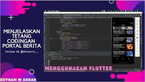 Menjelaskan tentang aplikasi portal berita menggunakan newsApi