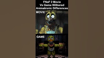 FNaF 2 Movie Withered Animatronics Vs In Game COMPARISON | FNaF 2 Movie MEME