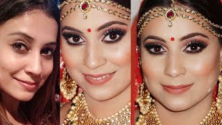 TRENDY & SOFT INDIAN/ASIAN BRIDAL MAKEUP | STEP BY STEP BRIDAL MAKEUP LOOK | shimmerandmusebysapna screenshot 4