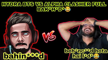HYDRA BTS VS ALPHA CLASHER | Full bakc**d* | alpha trolling BTS😂