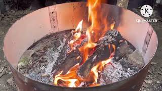 Relaxing Outside Fire Pit Loop -10min