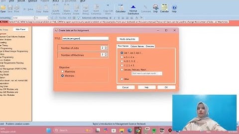 Pemecahan Kasus Metode Penugasan Menggunakan POM-QM for Windows