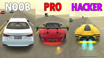 NOOB vs PRO vs HACKER in TRAFFIC RACER PRO