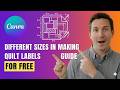 Different Sizes in Making Quilt Labels | Canva Guide