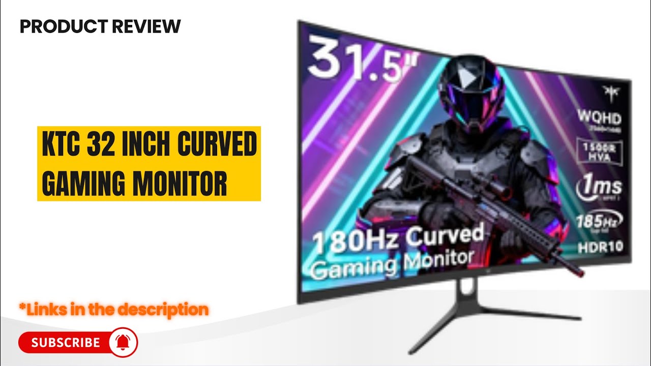 Обзор изогнутого игрового монитора KTC 32” – 180 Гц QHD 1500R | H32S5