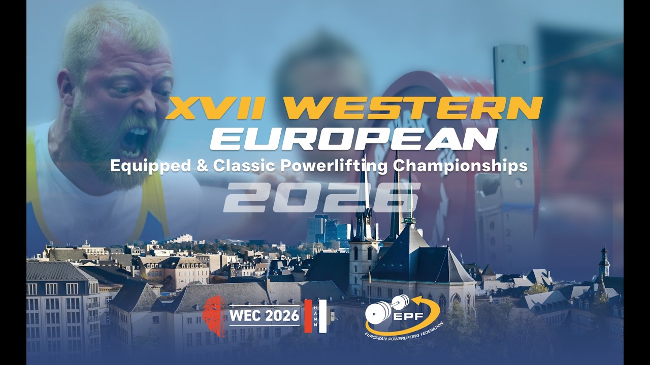 ⁣Men Equipped all - Western European Powerlifting Championship 2026