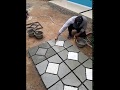 Cara membuat Paving block motif