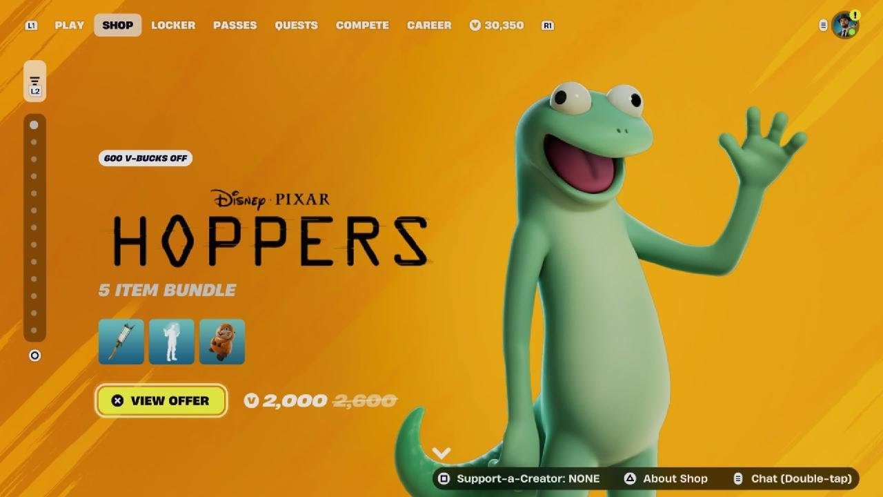 Fortnite NEW 🦎 LIZARD FROM HOPPERS MOVIE BUNDLE! ITEM SHOP MARCH 5TH 2026