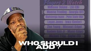 Who should I add on the List Ravens Draft