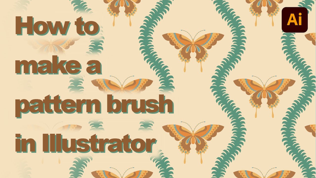 How to Make a Pattern Brush in Illustrator - YouTube