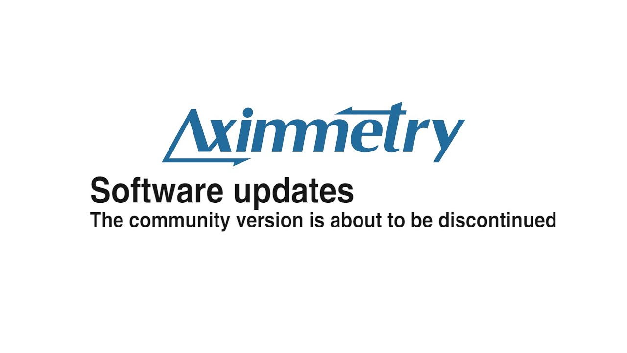 Aximmetry Community Aximmetry update! The community version will be discontinued(Aximmetry ...