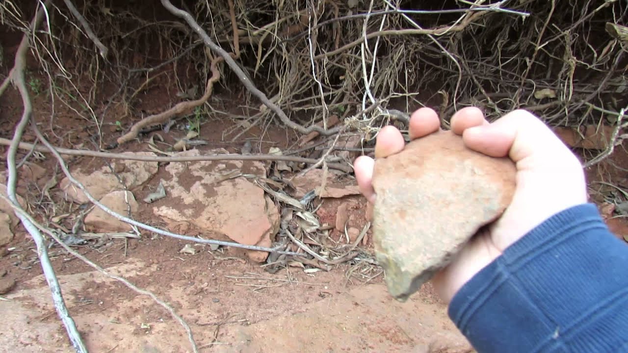Silex HandAxe, very primitive, Oklahoma YouTube