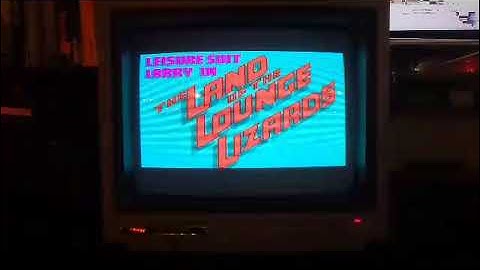 Loading Leisure Suit Larry via a COCO SDC cartridge on a 512k Tandy Color Computer 3