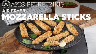 Air Fryer Mozzarella Sticks | Akis Petretzikis