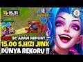 TÜM ZAMANLARIN EN İYİ JİNX VİDEOSU !! 15.00 SALDIRI HIZI DÜNYA REKORU !! ( 3 PENTAKILL )