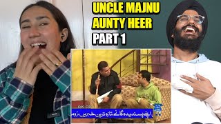Indian Reaction To Uncle Majnu Aunty Heer 1 Raula Pao
