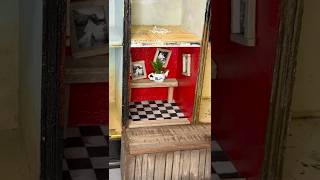 Making a Haunted House from an old shelf #diy