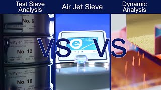 Test Sieve Analysis VS Air Jet Sieve VS Dynamic Analysis