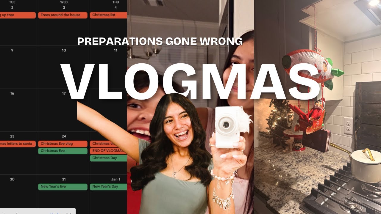 VLOGMAS DAY 1!! 🎄 PREPARING GONE WRONG!🥲