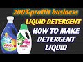Detergent Liquid Making Process 