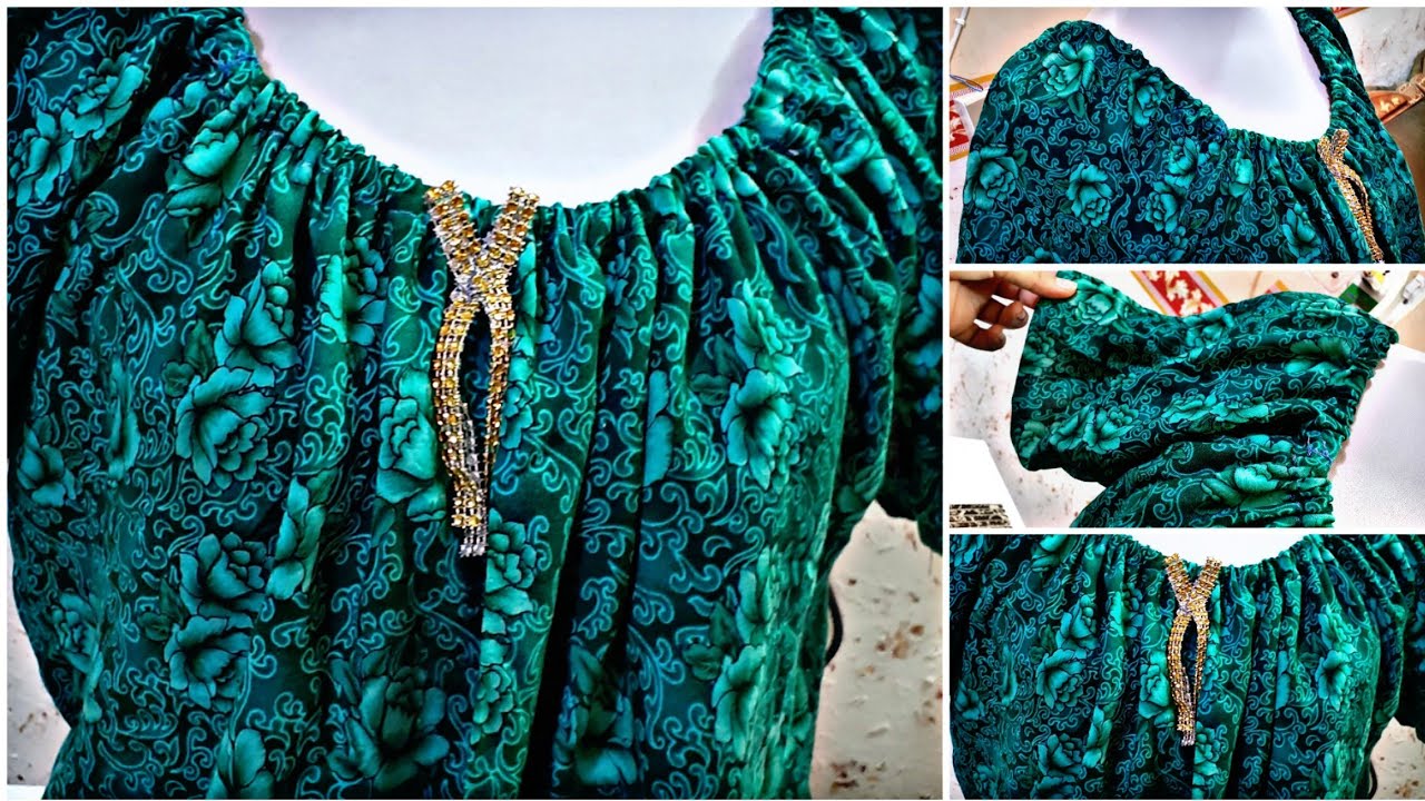 خياطة وتفصيل موديل لاستيك اعادة تدوير الملابس القديمة وطريقة تعليم الفصال للمبتدئات جدا مهمة