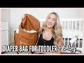 WHAT’S IN MY DIAPER BAG FOR A 2 YEAR OLD & 2 MONTH OLD | OLIVIA ZAPO